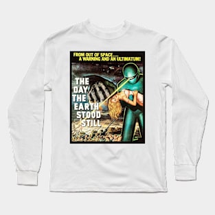 Vintage The Day The Earth Stood Still Poster (1951) Long Sleeve T-Shirt